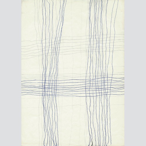  `crossing lines` 30 x 21 cm, ballpoint on paper, 2018